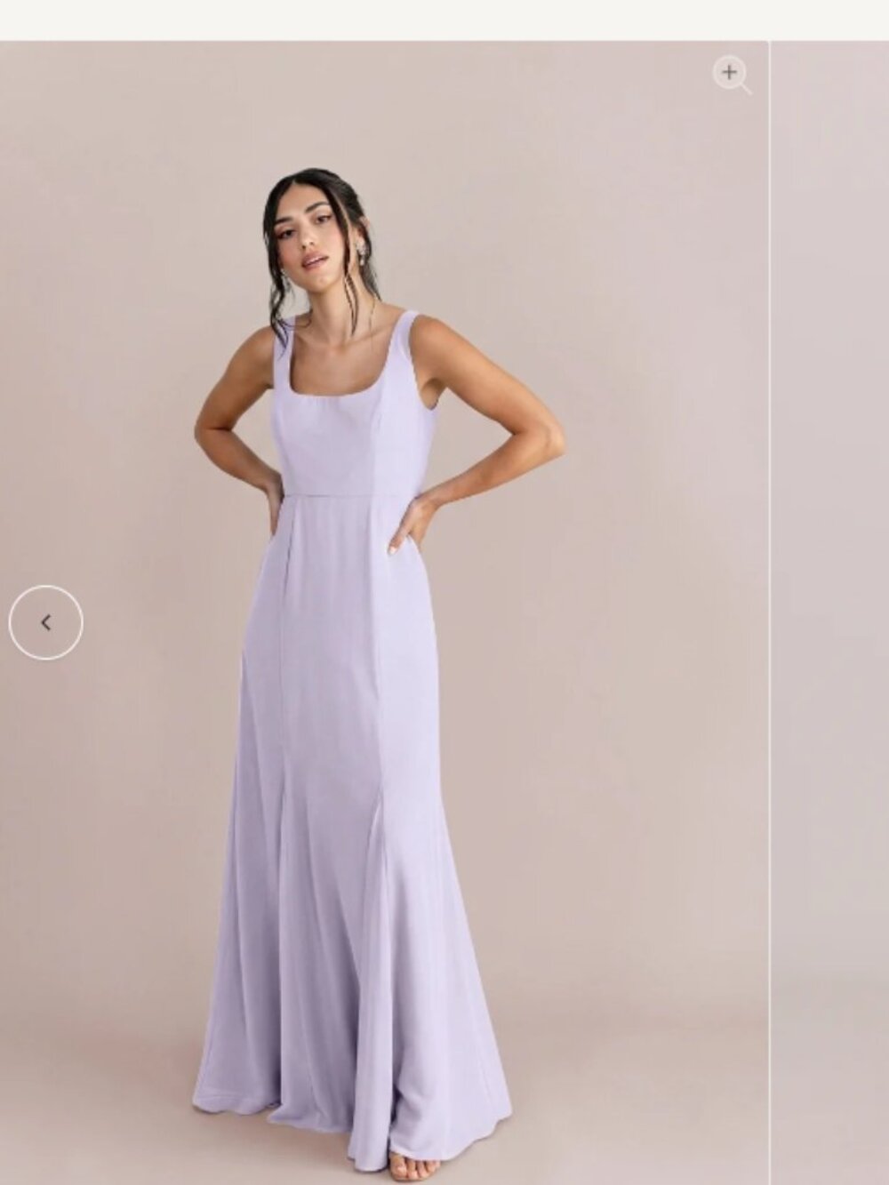 Revelry Nicole Chiffon Dress - Light Lavender